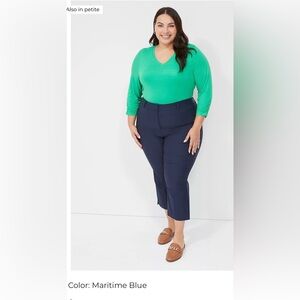 Lane Bryant- 4-Season Slim Capri Pant - Navy - 16W- Never Worn
